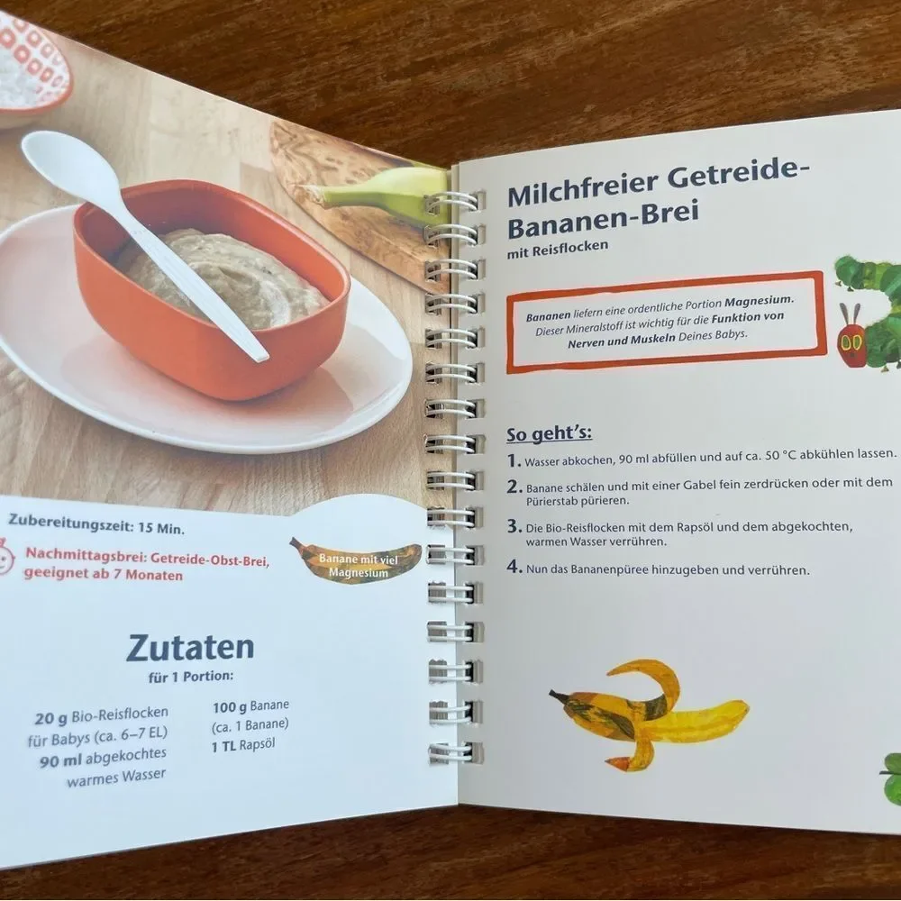 Meine Rezepte German Cookbook for Babies and Toddlers Balanced Wholesome